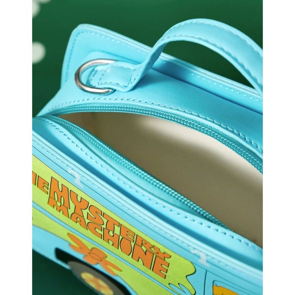Scooby-Doo Mystery Machine Van Crossbody Bag Blue Novelty Handbag - Picture 5 of 6